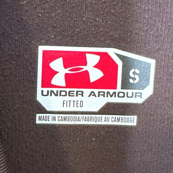 Under Armour Brown Long Sleeve Fitted Mock Turtleneck size small - Picture 2 of 5